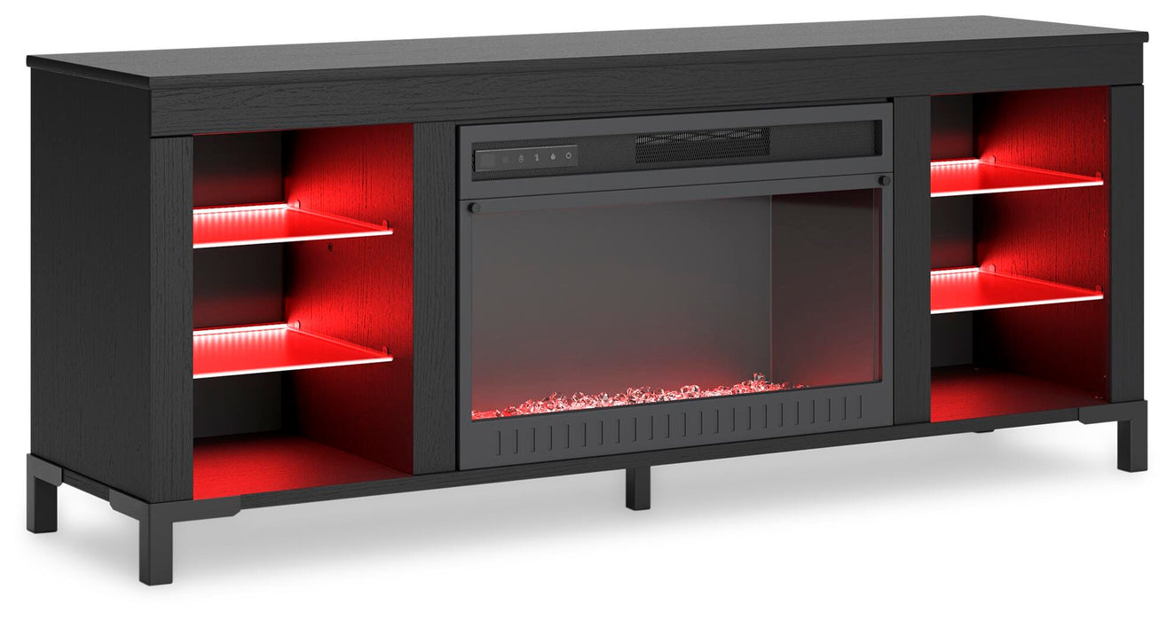 Cayberry 60" TV Stand with Electric Fireplace - CasaBella Furniture (San Antonio, TX)