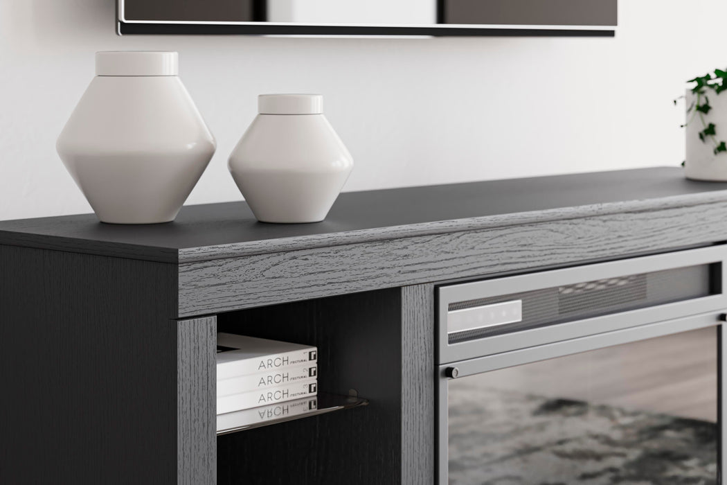 Cayberry 60" TV Stand with Electric Fireplace - CasaBella Furniture (San Antonio, TX)