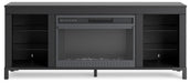 Cayberry 60" TV Stand with Electric Fireplace - CasaBella Furniture (San Antonio, TX)