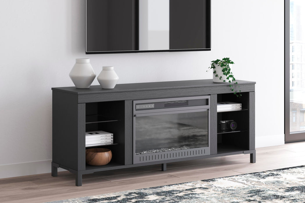 Cayberry 60" TV Stand with Electric Fireplace - CasaBella Furniture (San Antonio, TX)