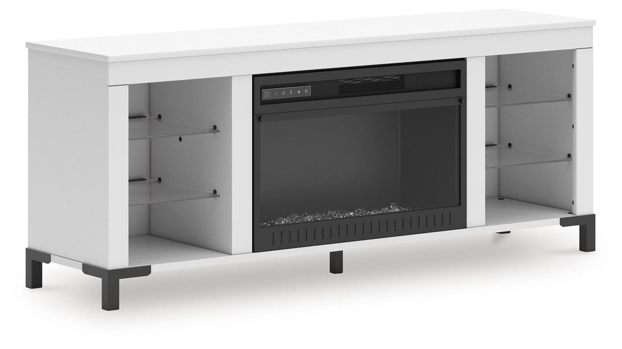 Brollevi 60" TV Stand with Electric Fireplace - CasaBella Furniture (San Antonio, TX)