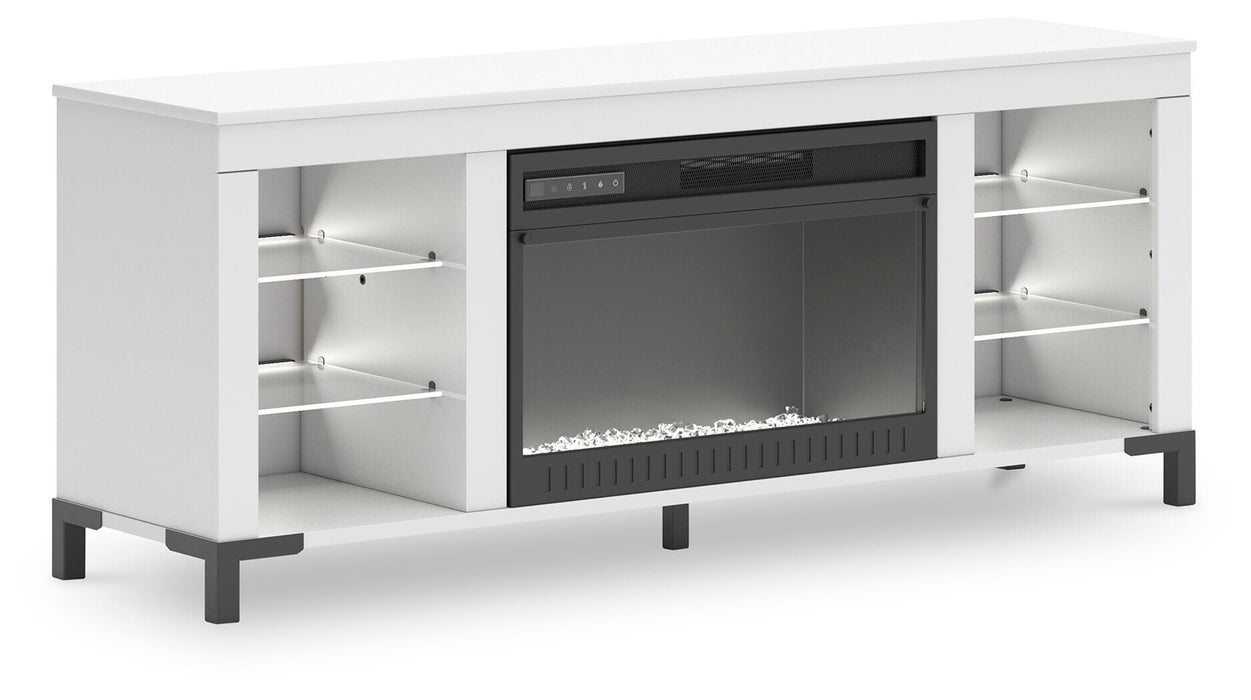 Brollevi 60" TV Stand with Electric Fireplace - CasaBella Furniture (San Antonio, TX)