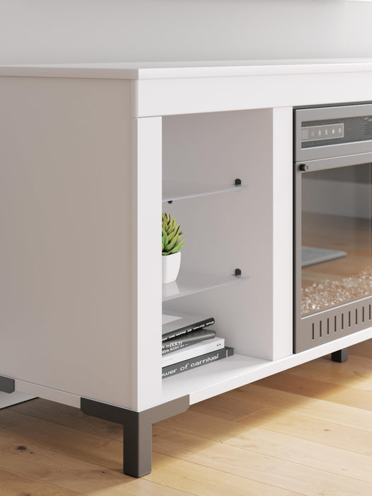 Brollevi 60" TV Stand with Electric Fireplace - CasaBella Furniture (San Antonio, TX)