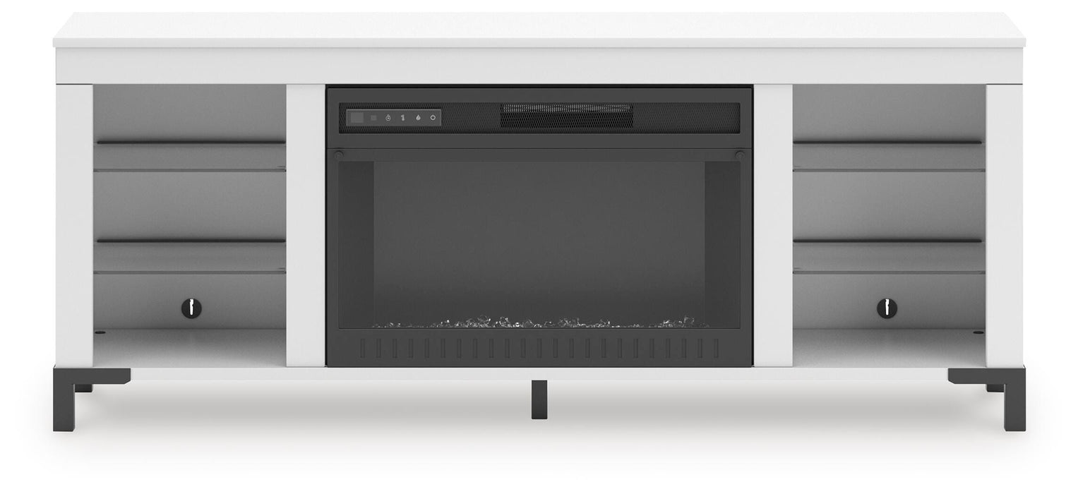 Brollevi 60" TV Stand with Electric Fireplace - CasaBella Furniture (San Antonio, TX)