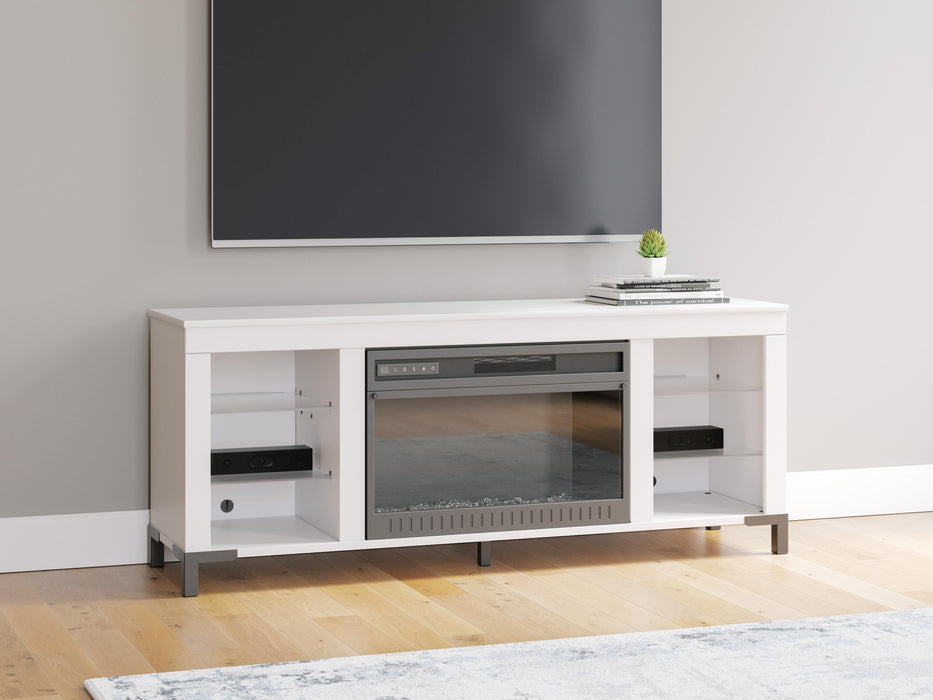 Brollevi 60" TV Stand with Electric Fireplace - CasaBella Furniture (San Antonio, TX)