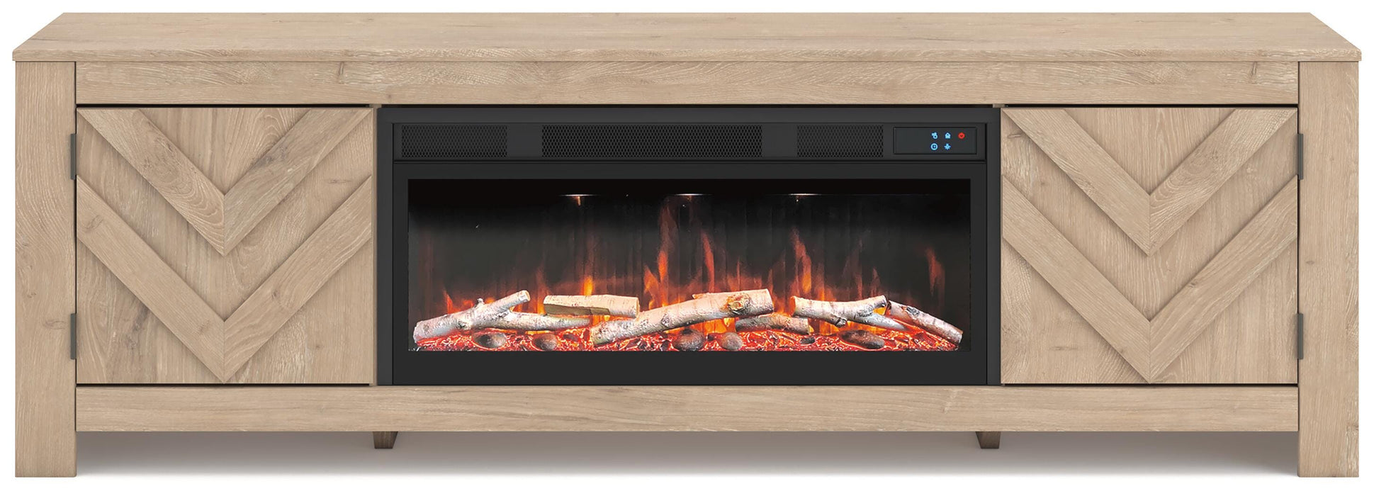 Cayboni 71" TV Stand with Electric Fireplace - CasaBella Furniture (San Antonio, TX)