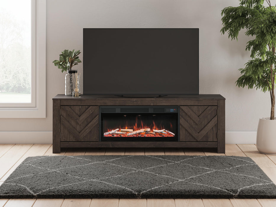Cayboni 71" TV Stand with Electric Fireplace - CasaBella Furniture (San Antonio, TX)