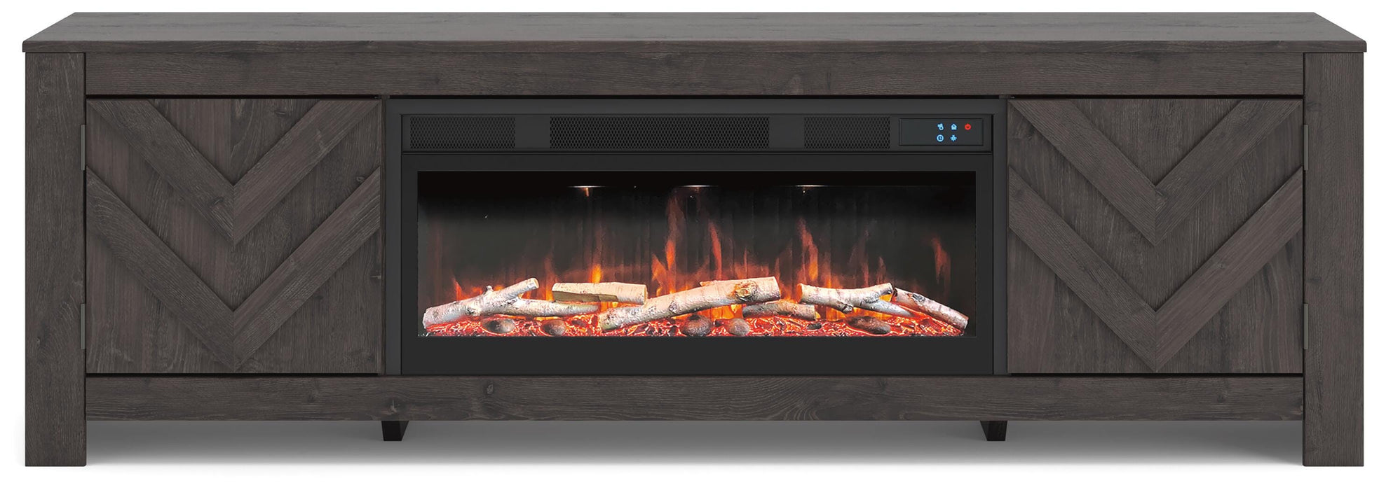 Cayboni 71" TV Stand with Electric Fireplace - CasaBella Furniture (San Antonio, TX)