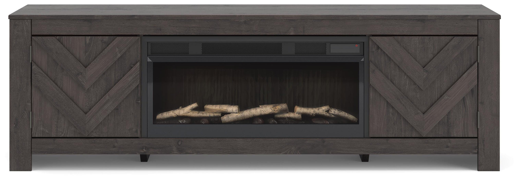 Cayboni 71" TV Stand with Electric Fireplace - CasaBella Furniture (San Antonio, TX)