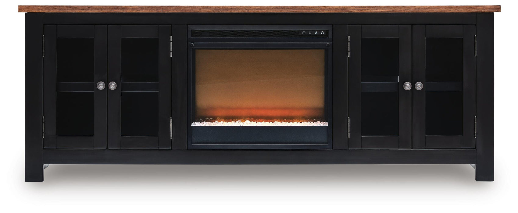 Wildenauer 76" TV Stand with Electric Fireplace - CasaBella Furniture (San Antonio, TX)