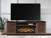 Kallari 84" TV Stand with Electric Fireplace - CasaBella Furniture (San Antonio, TX)