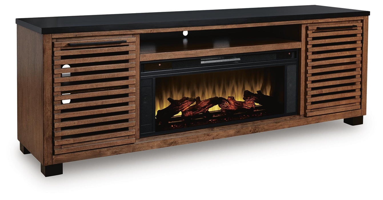 Kallari 84" TV Stand with Electric Fireplace - CasaBella Furniture (San Antonio, TX)
