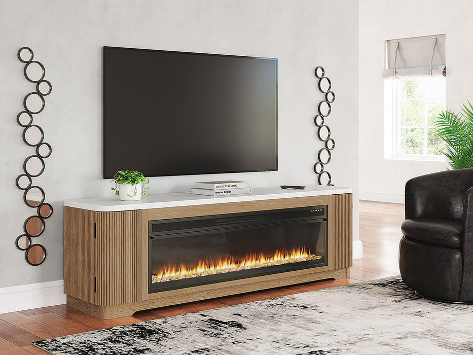 Camdill 80" TV Stand with Electric Fireplace - CasaBella Furniture (San Antonio, TX)