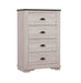 Crown Mark Furniture Coralee 5 Drawer Chest in White image