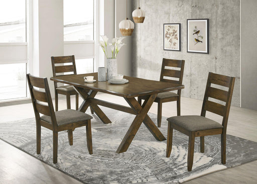 Alston Dining Room Set Knotty Nutmeg and Grey - CasaBella Furniture (San Antonio, TX)