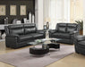 Arabella Upholstered Pillow Top Arm Living Room Set Grey - CasaBella Furniture (San Antonio, TX)