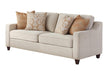 Christine Upholstered Cushion Back Sofa Beige - CasaBella Furniture (San Antonio, TX)
