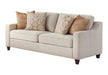 Christine Upholstered Cushion Back Sofa Beige - CasaBella Furniture (San Antonio, TX)
