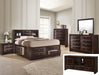 EMILY K CAPTAINS BED HB/FB D.CHERRY - CasaBella Furniture (San Antonio, TX)