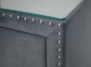 Crown Mark Furniture Lucinda 5 Drawer Chest in Gray - CasaBella Furniture (San Antonio, TX)