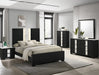 Crown Mark Furniture Rangley 5 Drawer Chest in Black - CasaBella Furniture (San Antonio, TX)
