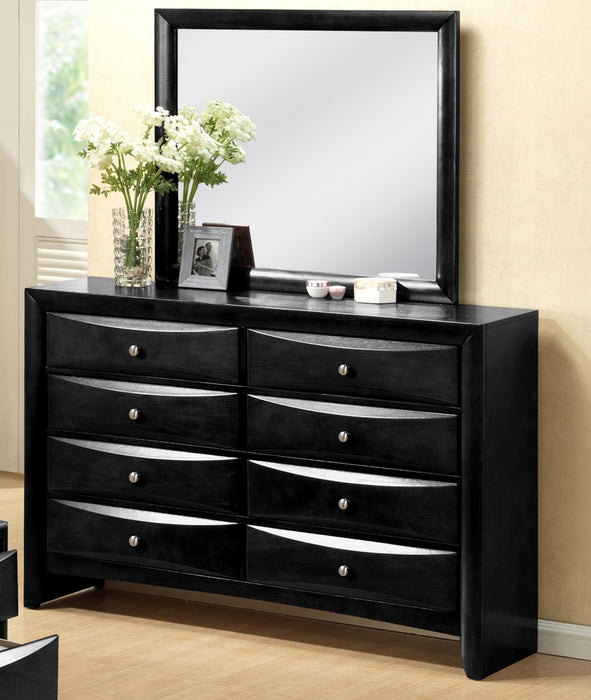 Crown Mark Furniture Emily Dresser in Black - CasaBella Furniture (San Antonio, TX)