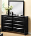 Crown Mark Furniture Emily Dresser in Black - CasaBella Furniture (San Antonio, TX)