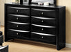 Crown Mark Furniture Emily Dresser in Black - CasaBella Furniture (San Antonio, TX)