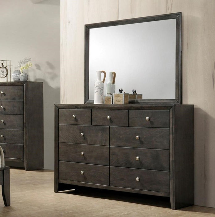 Crown Mark Furniture Evan Dresser in Grey - CasaBella Furniture (San Antonio, TX)
