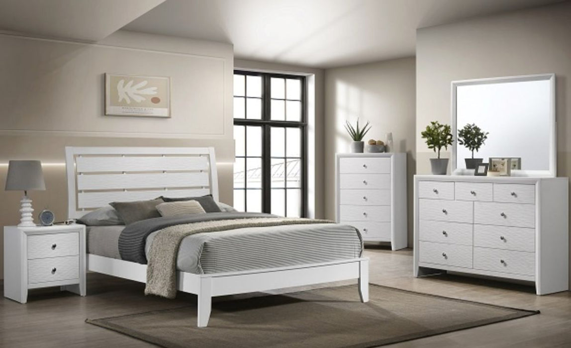 Crown Mark Furniture Evan Dresser in White - CasaBella Furniture (San Antonio, TX)