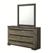 Crown Mark Furniture Remington 6 Drawer Dresser in Brown - CasaBella Furniture (San Antonio, TX)