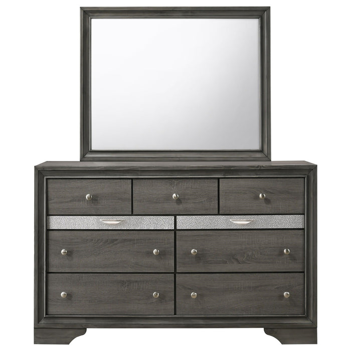 Crown Mark Regata Dresser in Grey - CasaBella Furniture (San Antonio, TX)