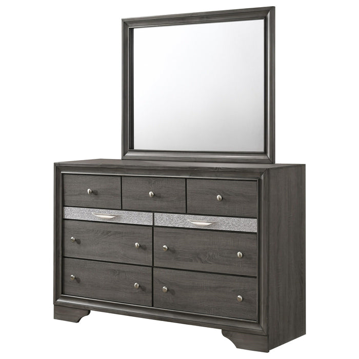 Crown Mark Regata Dresser in Grey - CasaBella Furniture (San Antonio, TX)