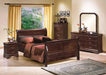 Crown Mark Furniture Louis Philip Nightstand in Dark Cherry - CasaBella Furniture (San Antonio, TX)