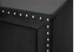Crown Mark Furniture Lucinda 2 Drawer Nightstand in Black - CasaBella Furniture (San Antonio, TX)