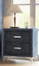 Crown Mark Furniture Lucinda 2 Drawer Nightstand in Gray - CasaBella Furniture (San Antonio, TX)