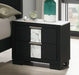 Crown Mark Furniture Rangley 2 Drawer Nightstand in Black - CasaBella Furniture (San Antonio, TX)