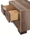 Crown Mark Furniture Rangley 2 Drawer Nightstand in Brown - CasaBella Furniture (San Antonio, TX)