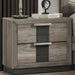 Crown Mark Furniture Rangley 2 Drawer Nightstand in Brown - CasaBella Furniture (San Antonio, TX)