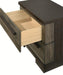 Crown Mark Furniture Remington 2 Drawer Nightstand in Brown - CasaBella Furniture (San Antonio, TX)