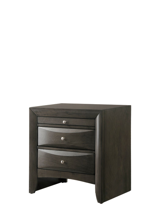 EMILY NIGHTSTAND GREY - CasaBella Furniture (San Antonio, TX)