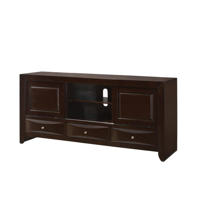 Crown Mark Emily Tv Stand in Dark Cherry image