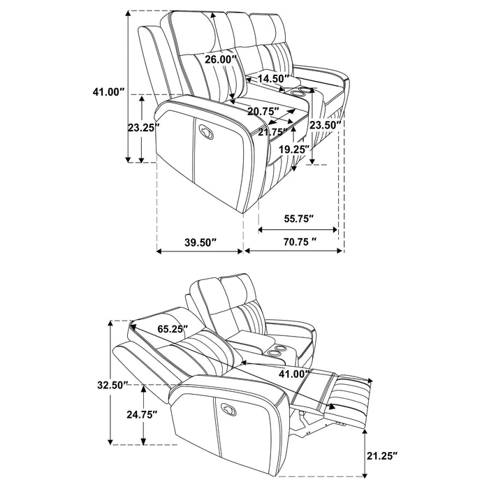 Raelynn Reclining Loveseat