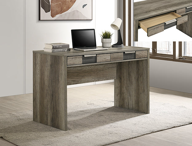 Rangley Writing Desk-Grey/Brown
