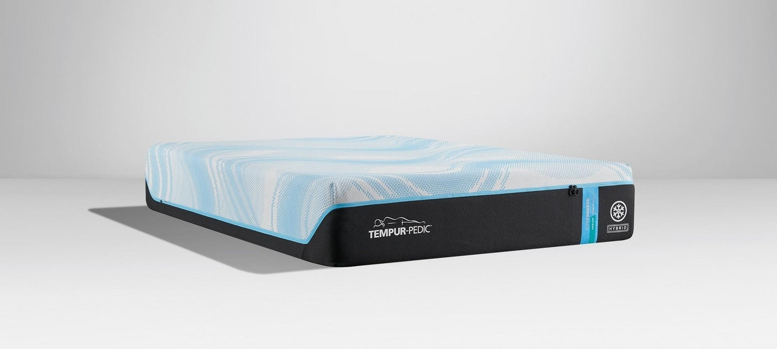 Tempur-Pedic LuxeBreeze Medium Hybrid Mattress - CasaBella Furniture (San Antonio, TX)